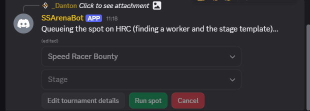 Spot queued on HRC